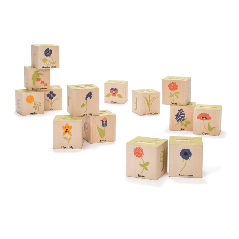 Uncle Goose Flower Blocks - Made in The USA - Image 1